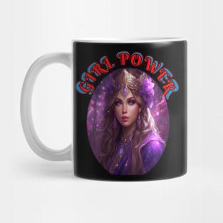 Girl,power, purple pirate wench Mug